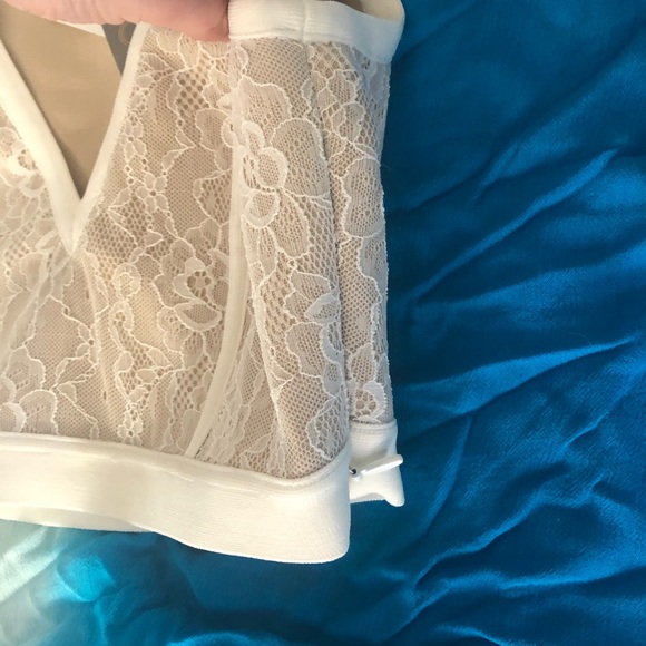 The girl code white lace crop top - NWT - 8 - Picture 2 of 4